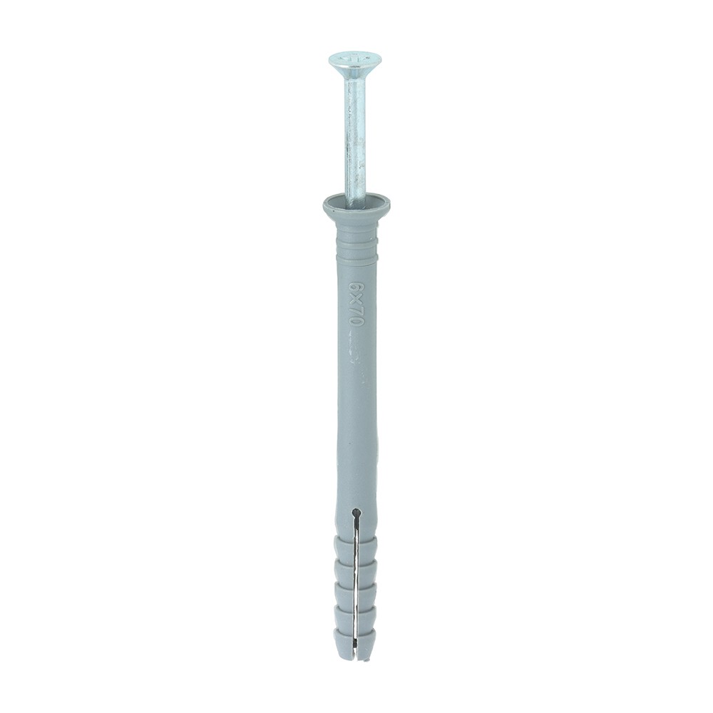 Timco Nylon Hammer Fixing Pozi - Zinc