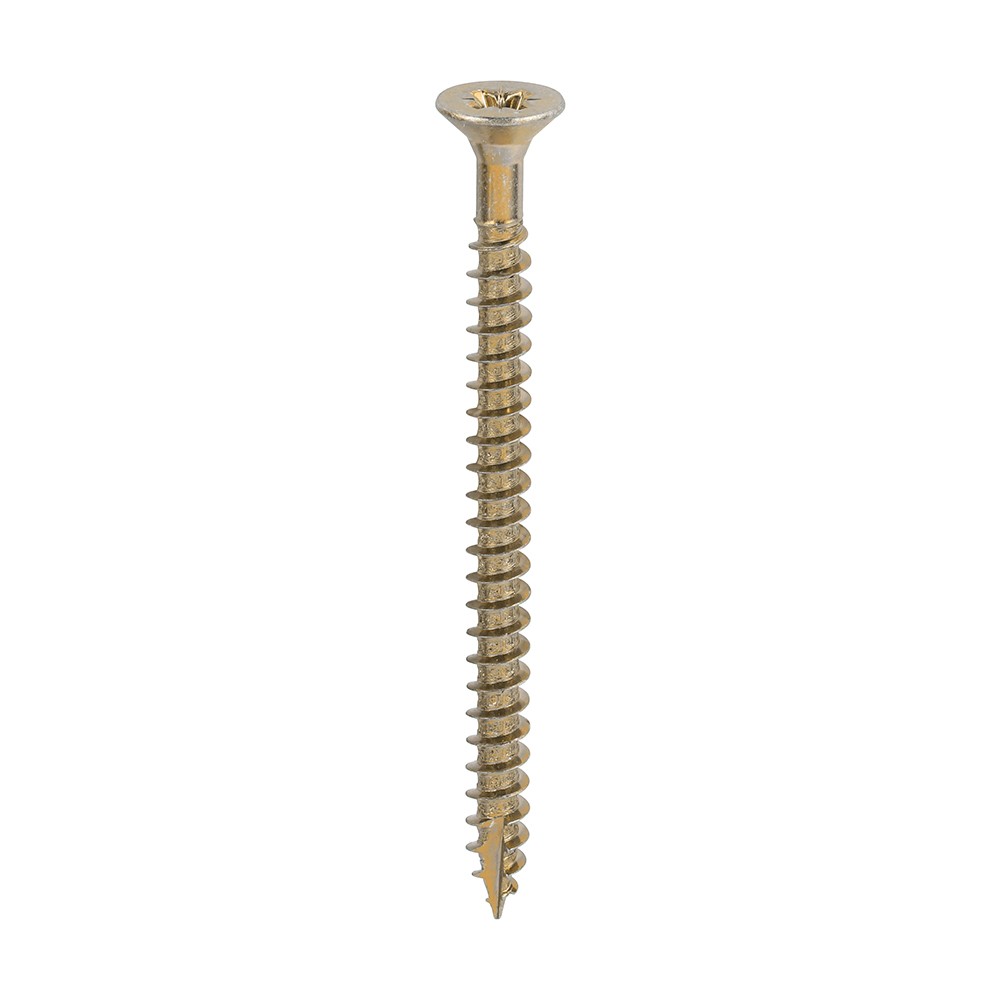 Timco Classic Multi-Purpose 6mm Woodscrews Double Countersunk Pozi - Yellow