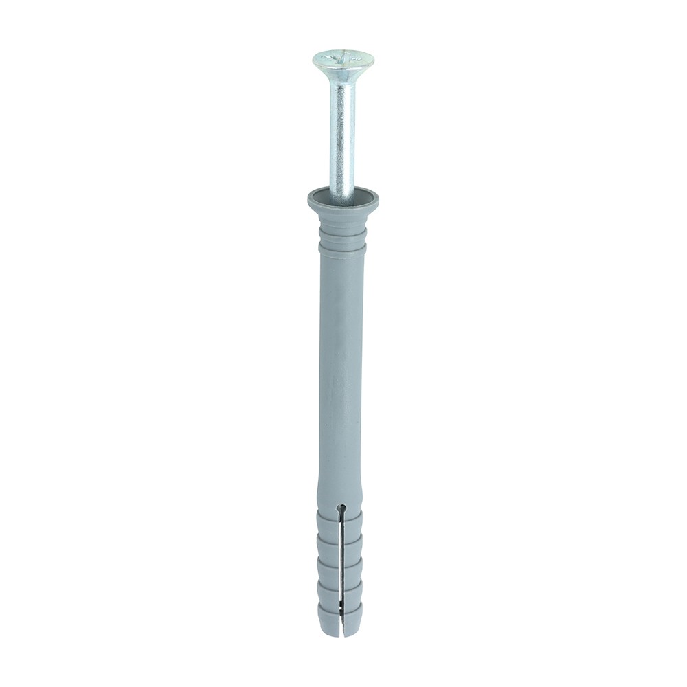 Timco Nylon Hammer Fixings Pozi - Zinc