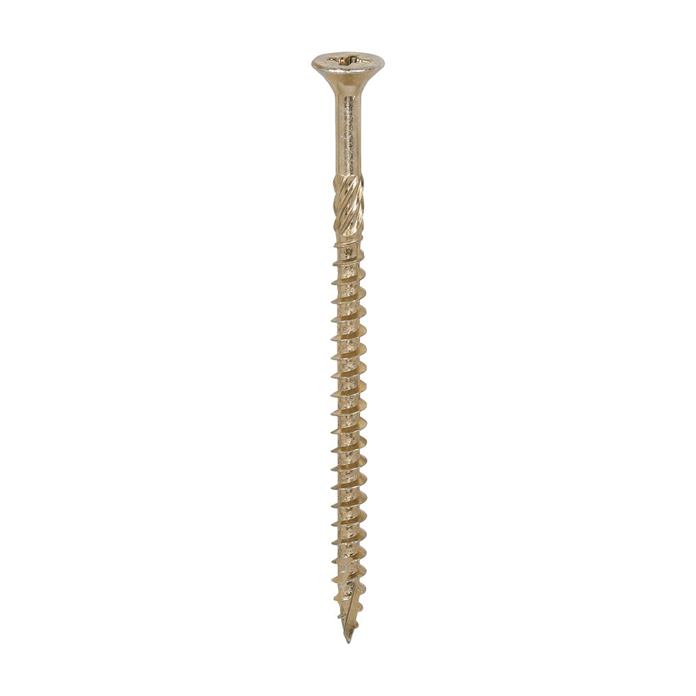 Timco C2 Strong-Fix 6mm Double Countersunk Woodscrews Pozi - Yellow