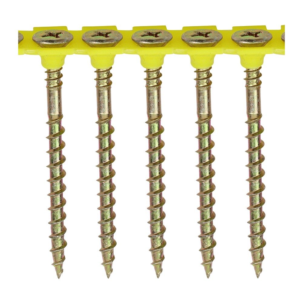 Timco Solo Collated Chipboard & Woodscrews Phillips - Yellow
