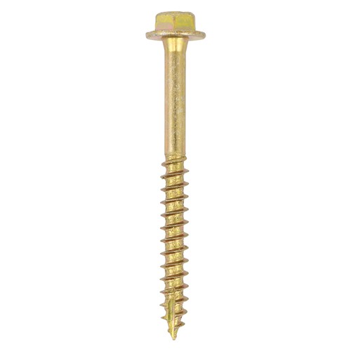 Timco Advanced Coach Screws Hex Flange - Yellow