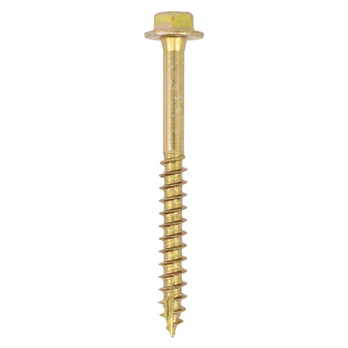 Timco Advanced Coach Screws Hex Flange - Yellow
