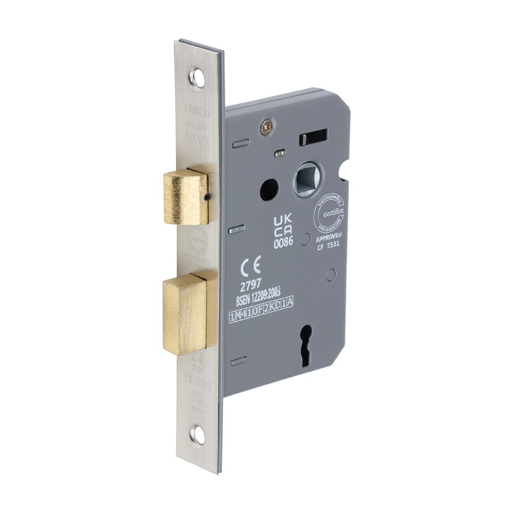 Timco 3 Lever Sashlock - Satin Nickel