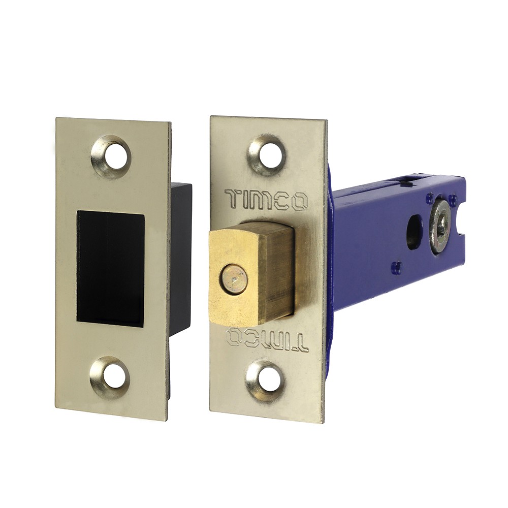 Timco Architectural Tubular Deadbolt - Electro Brass & Satin Nickel