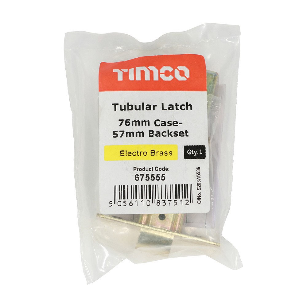 Timco Tubular Latch - Electro Brass