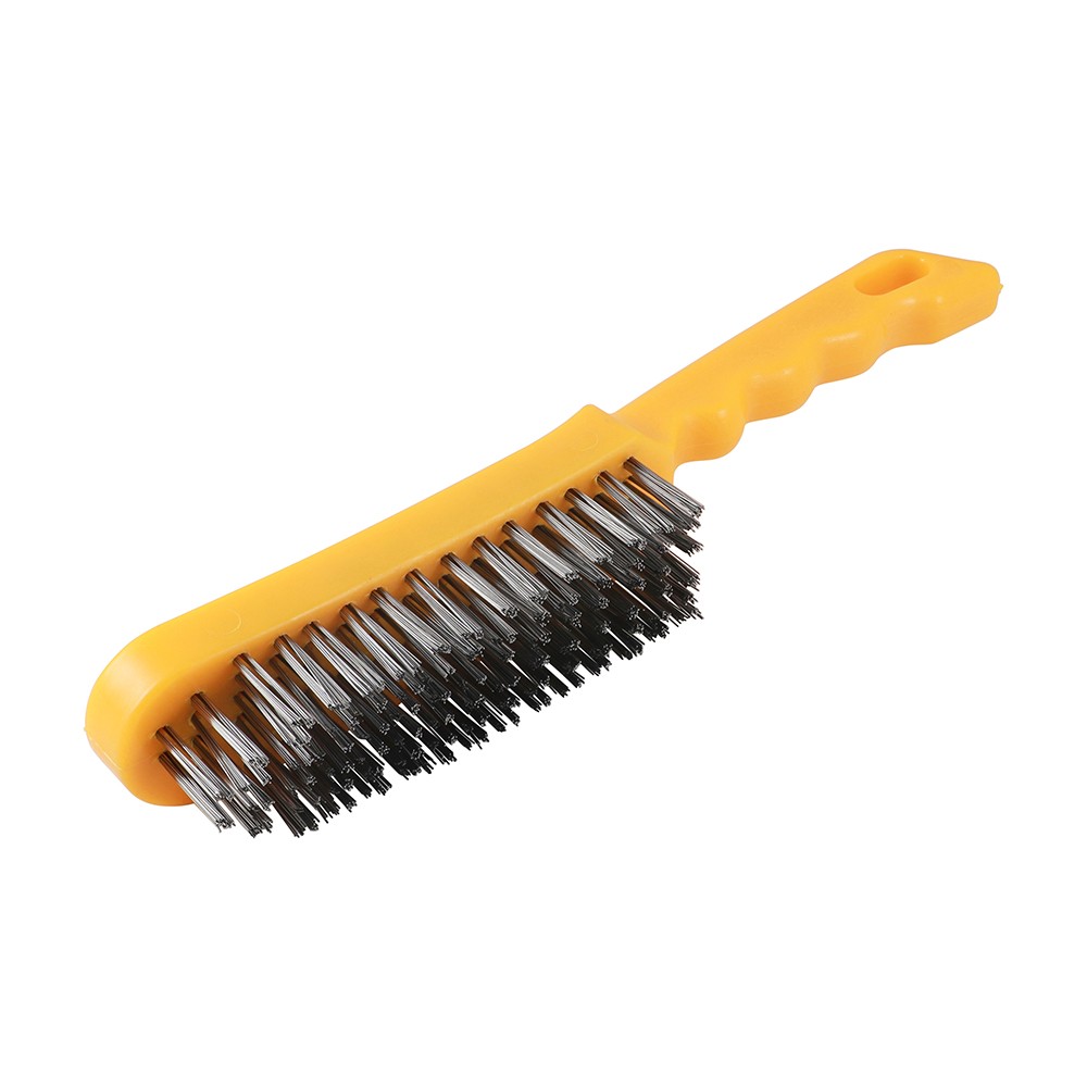 Timco Plastic Handle Scratch Brush 6 Rows - Steel