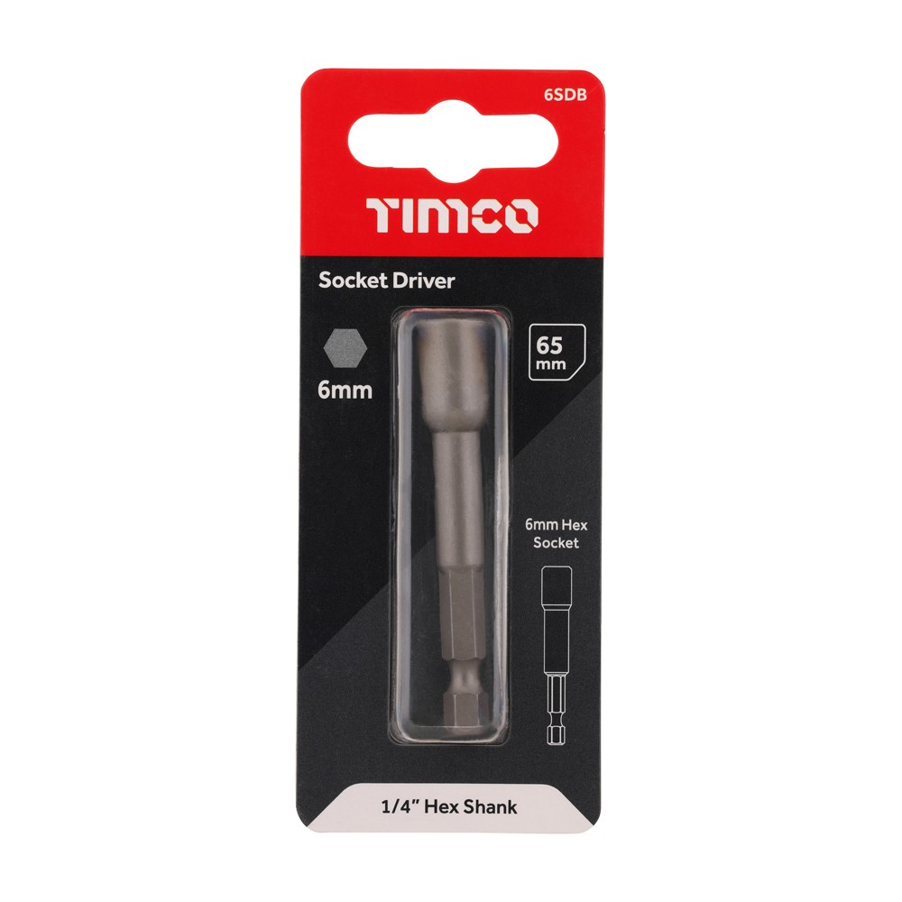 Timco Magnetic Socket Driver Bit - Hex