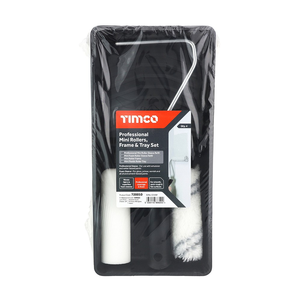 Timco Professional Mini Roller Frame & Tray Set
