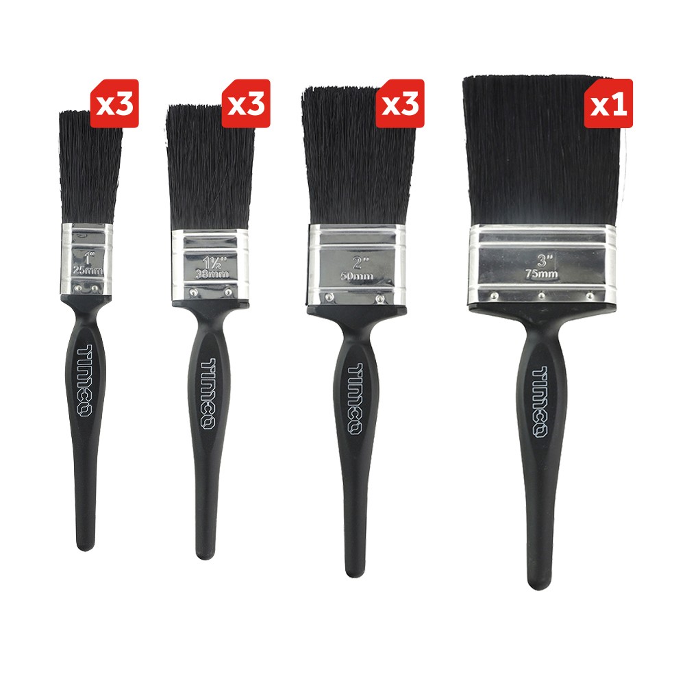 Timco Contractors Mixed Paint Brush Set 10pc