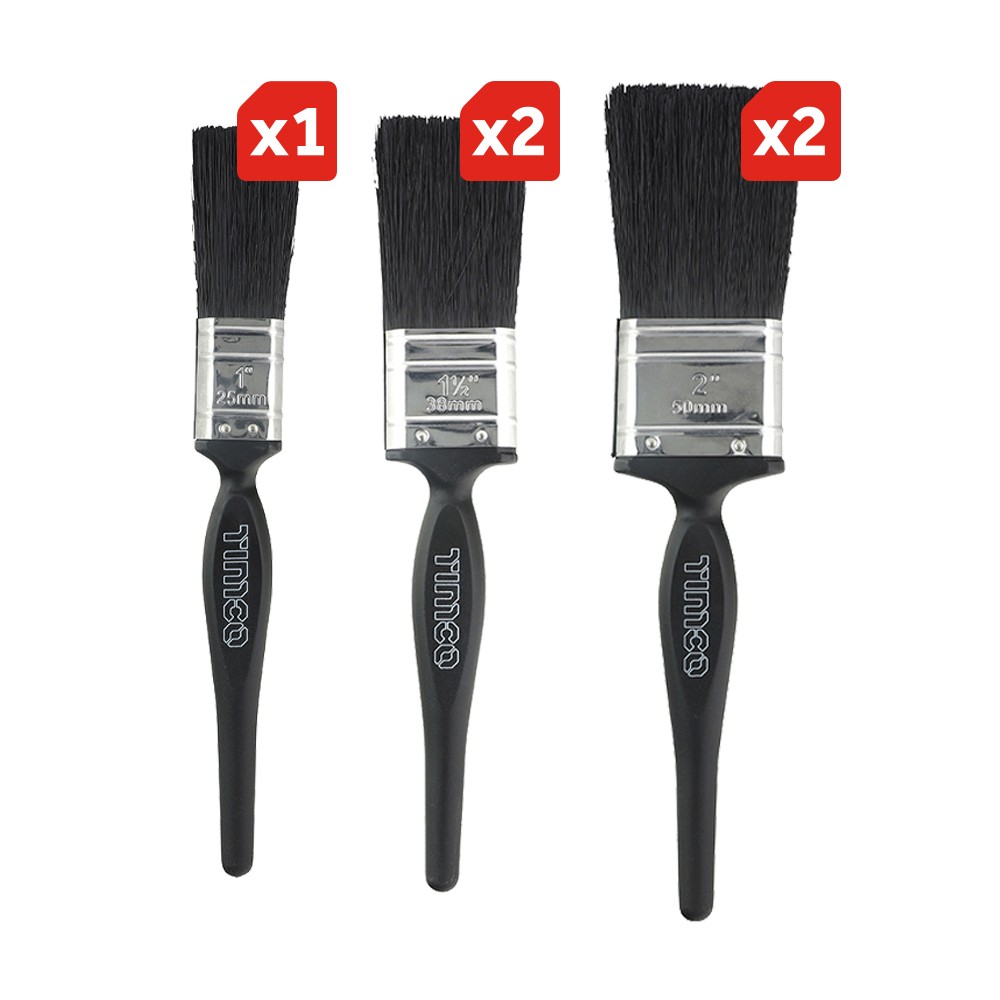 Timco Contractors Mixed Paint Brush Set 5pc