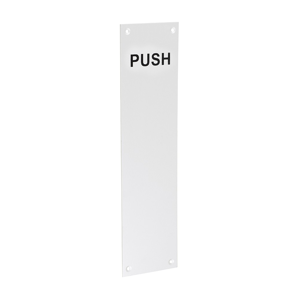 Timco Finger Plate PUSH - Satin Anodised Aluminium