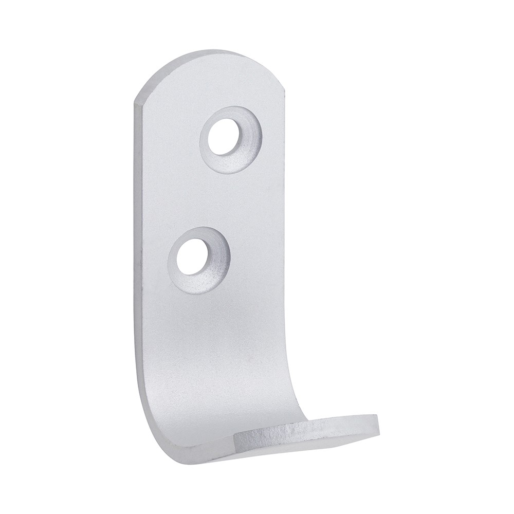Timco Single Robe Hook - Satin Anodised Aluminium