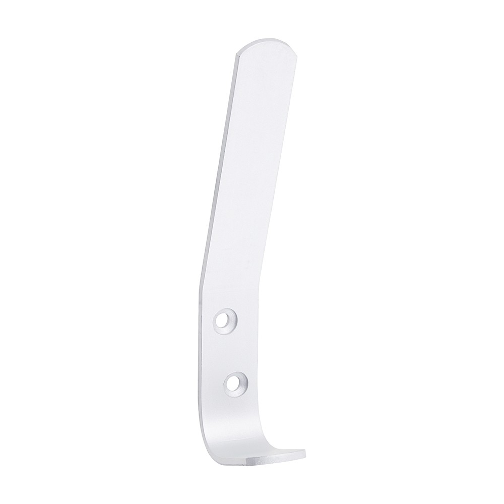 Timco Hat & Coat Hooks 125 x 19mm - Satin Anodised Aluminium