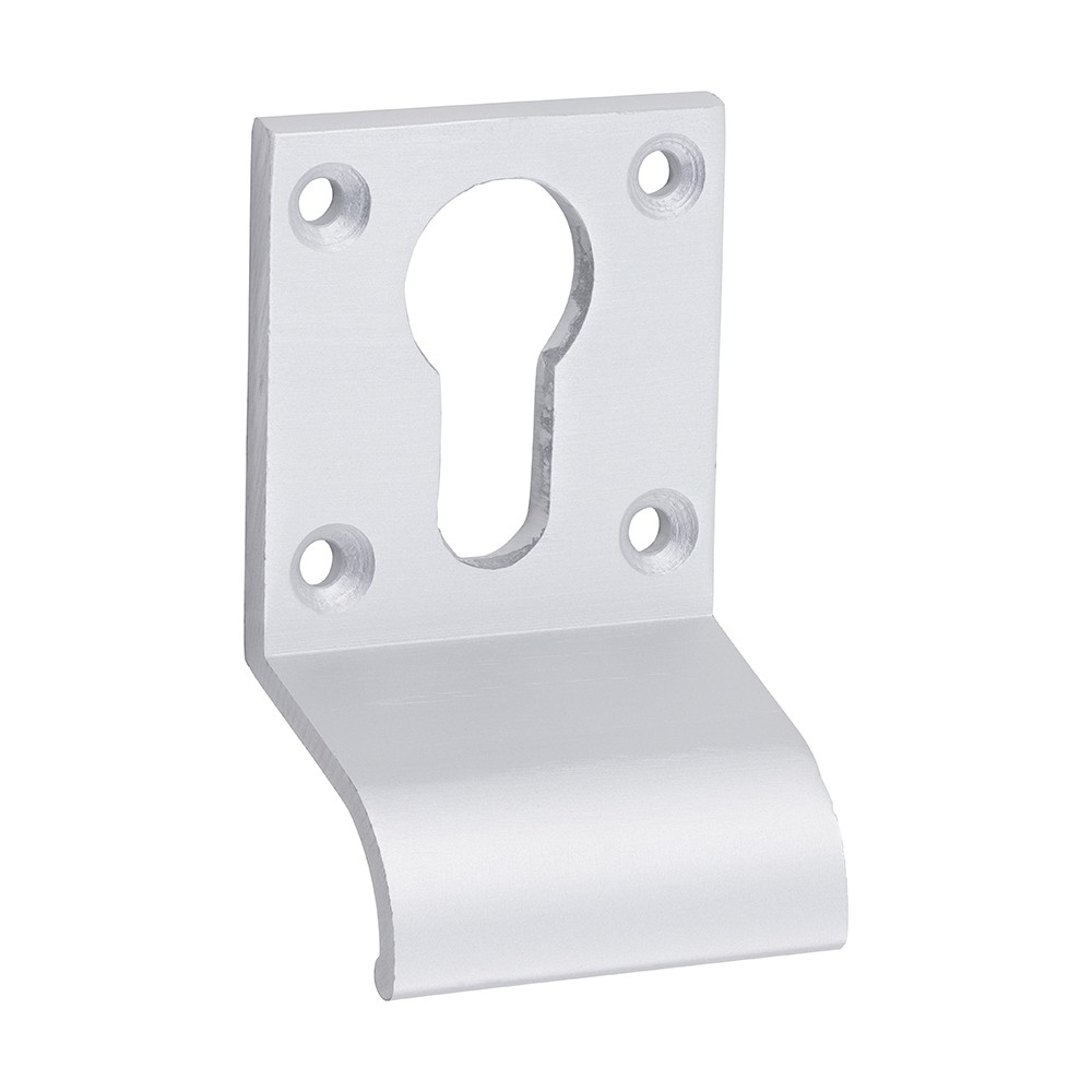 Timco Euro Profile Cylinder Door Pull - Satin Anodised Aluminium