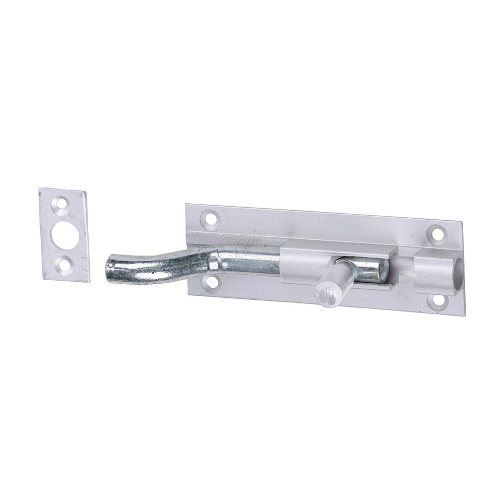 Timco Necked Barrel Bolt - Satin Anodised Aluminium