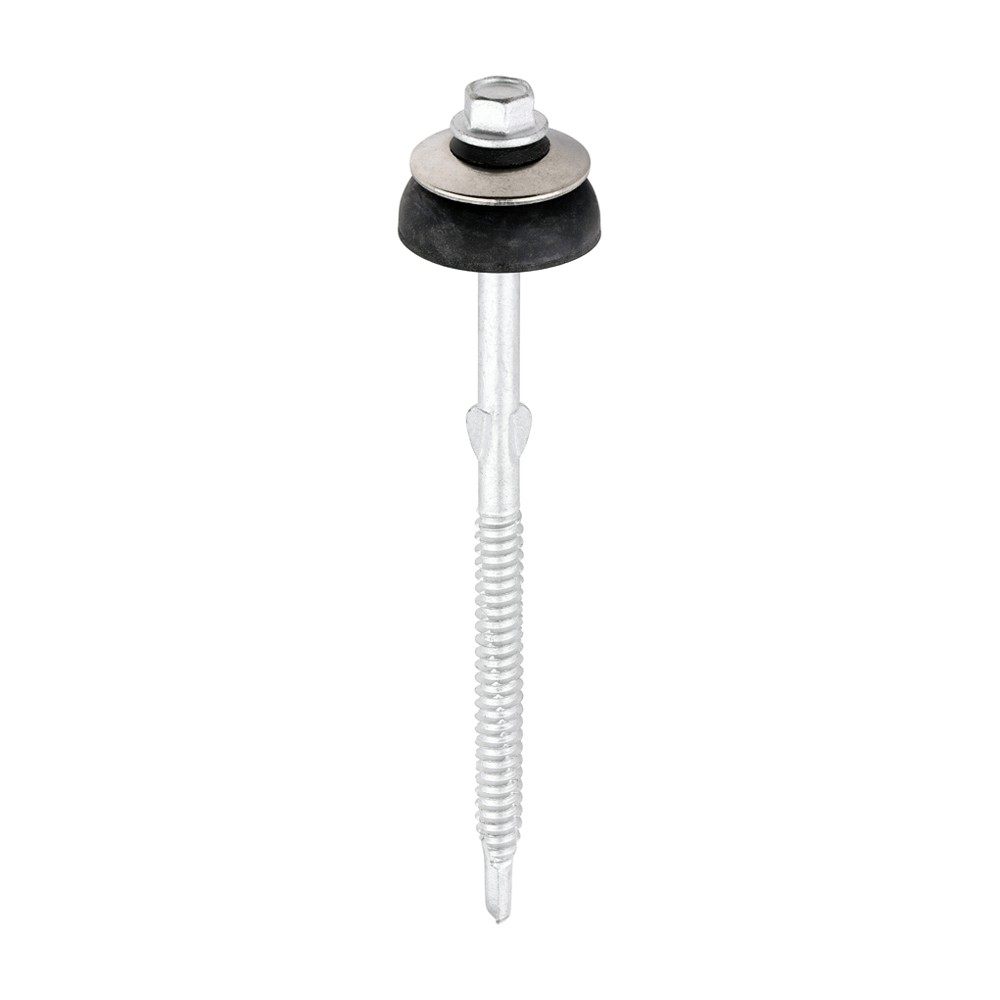 Timco Metal Construction Fibre Cement Board Self Drilling Screws Hex - Silver Organic