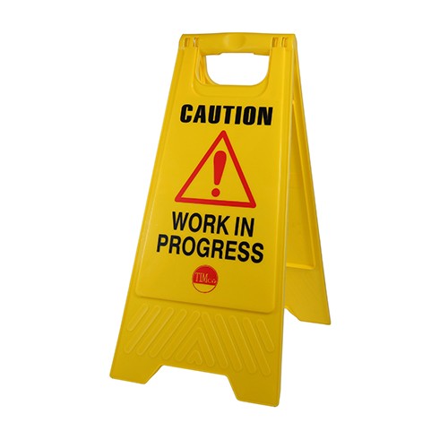 Timco A-Frame Safety Sign - Caution Work in Progress