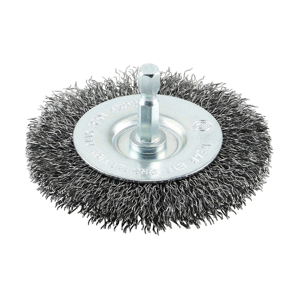 Timco Drill Wheel Brush - Crimped Steel Wire