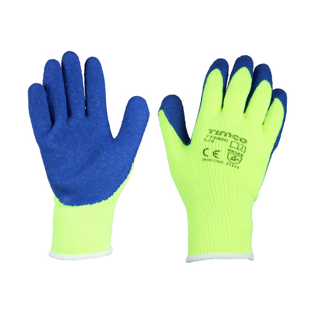 Timco Warm Grip Gloves - Crinkle Latex Coated Polyester