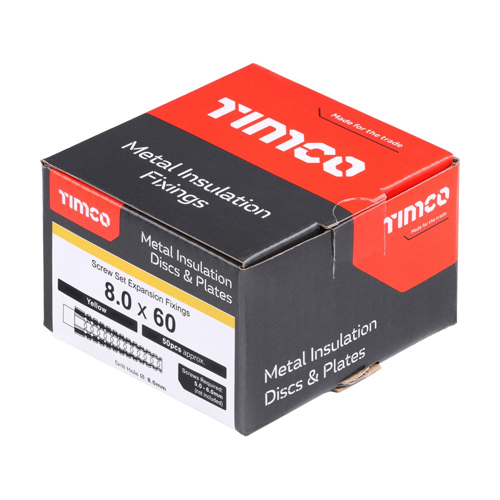 Timco Metal Expansion Plugs - Yellow