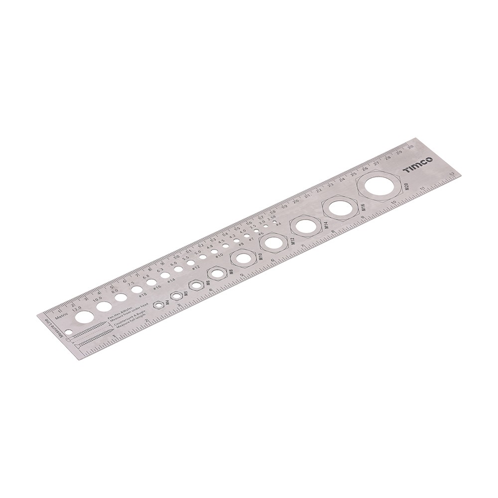Timco Fixings Gauge and Ruler 300mm