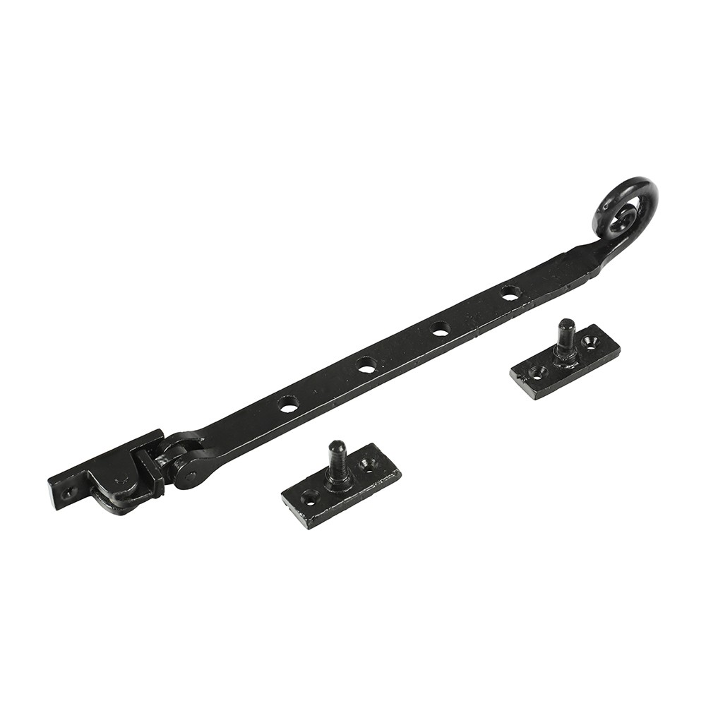 Timco Curly Tail Casement Stay - Antique Black