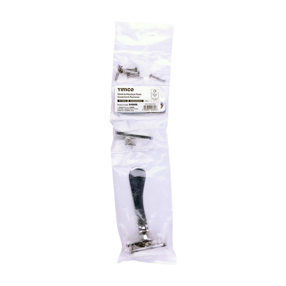 Timco Hook & Mortice Plate Casement Fastener
