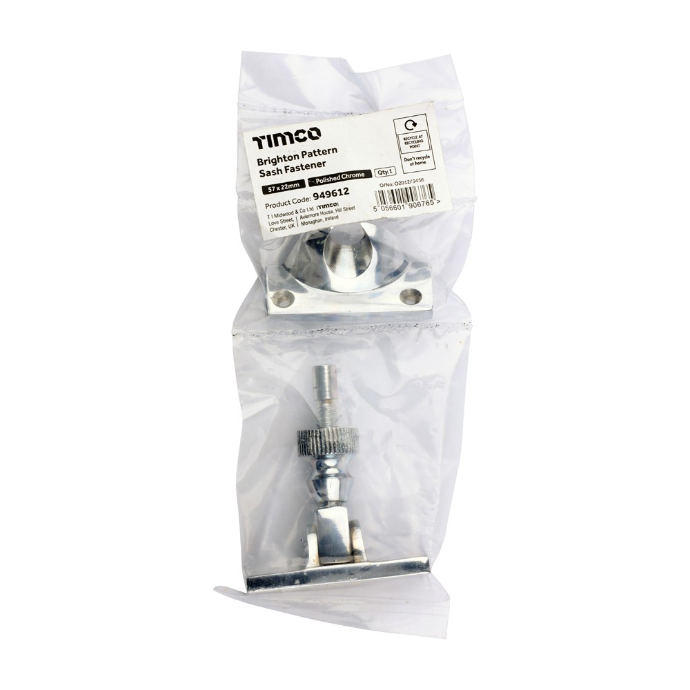 Timco Brighton Pattern Sash Fastener