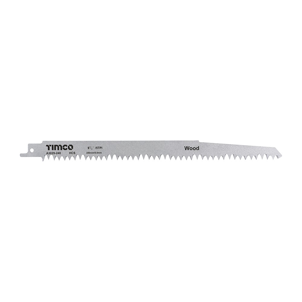 Timco Reciprocating Saw Blades For Wood Cutting - High Carbon Steel