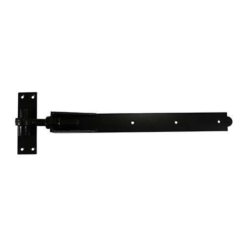 Timco Pair of Adjustable Band & Hook on Plates - Black