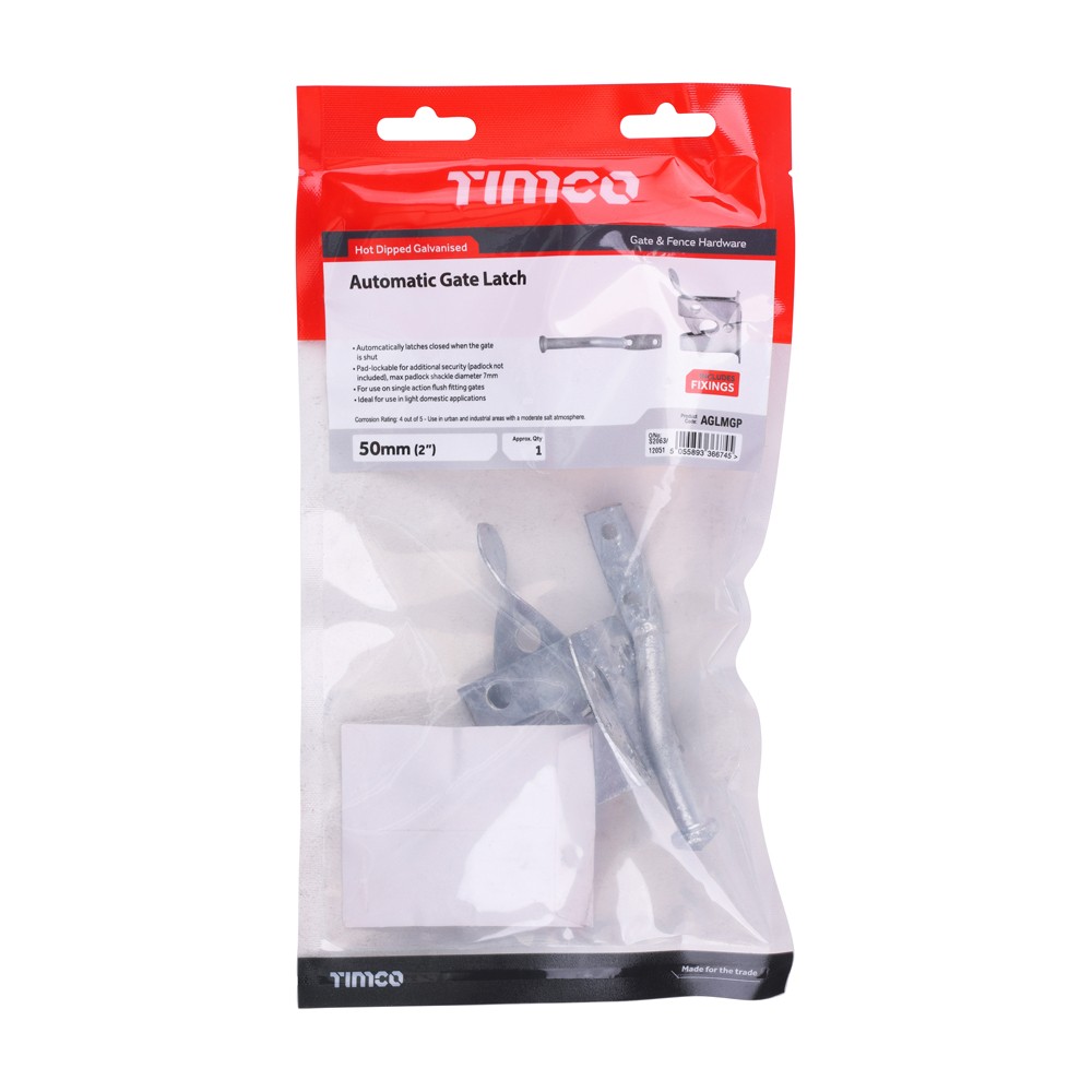 Timco Automatic Gate Latch - Hot Dipped Galvanised