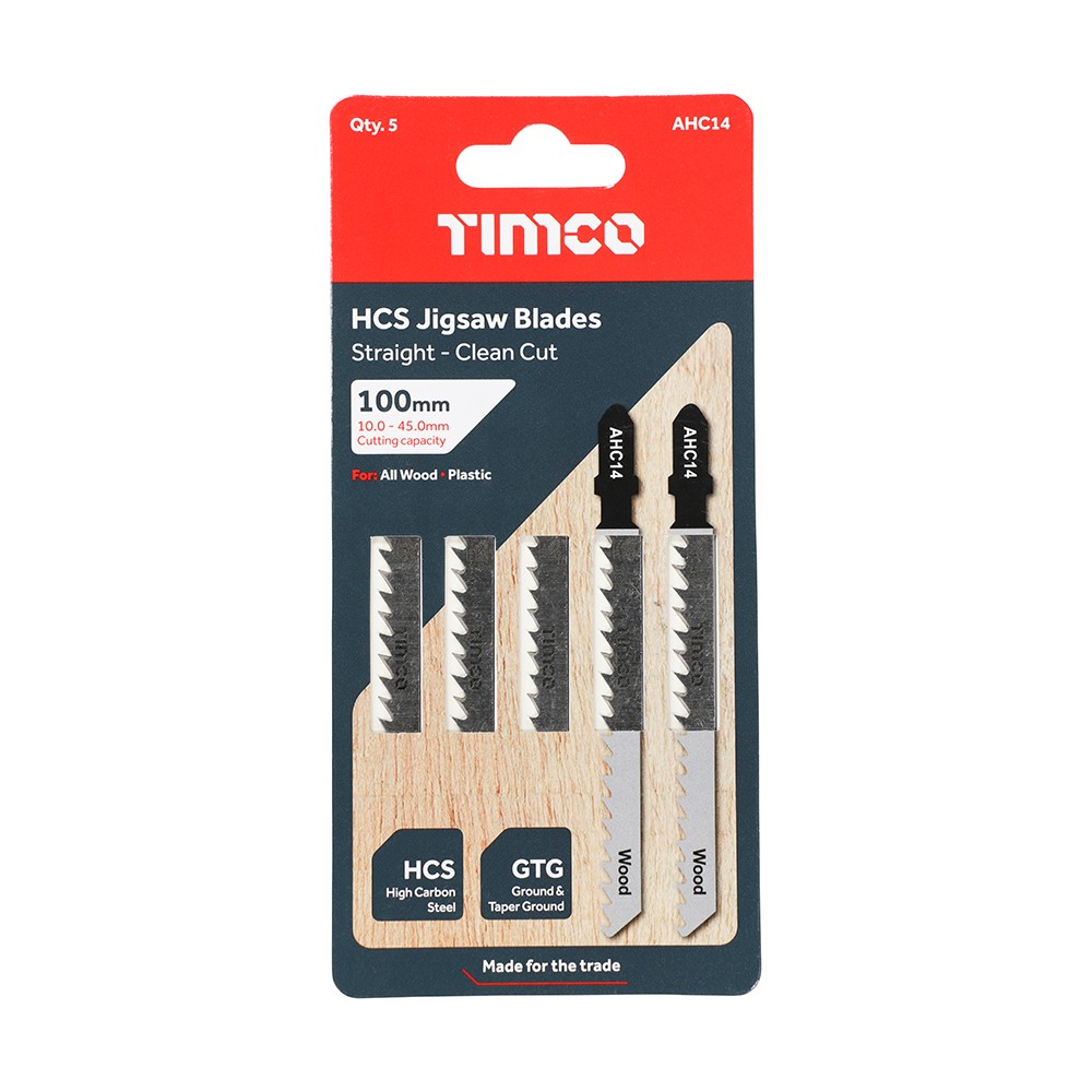 Timco Jigsaw Blades For Wood Cutting - HCS Blades