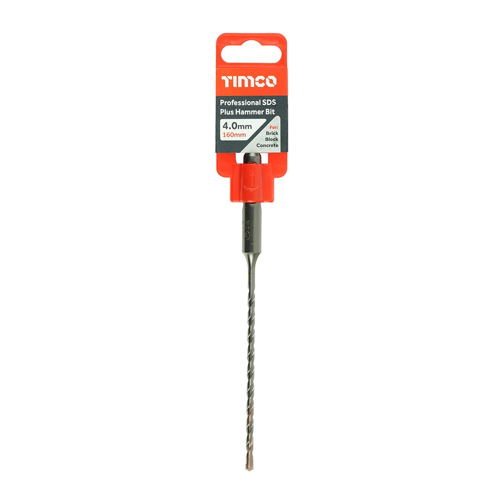 Timco Professional SDS Plus Hammer Bits - Small 4 - 8mm