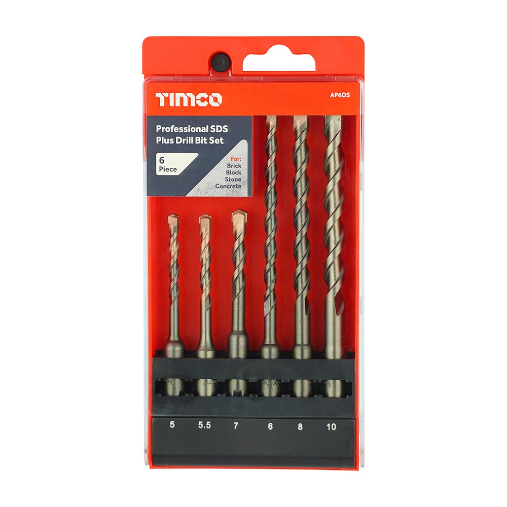 Timco Professional SDS Plus Drill Bit Set 6pc