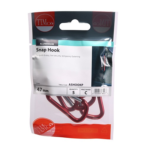 Timco Snap Hooks 47mm - Aluminium