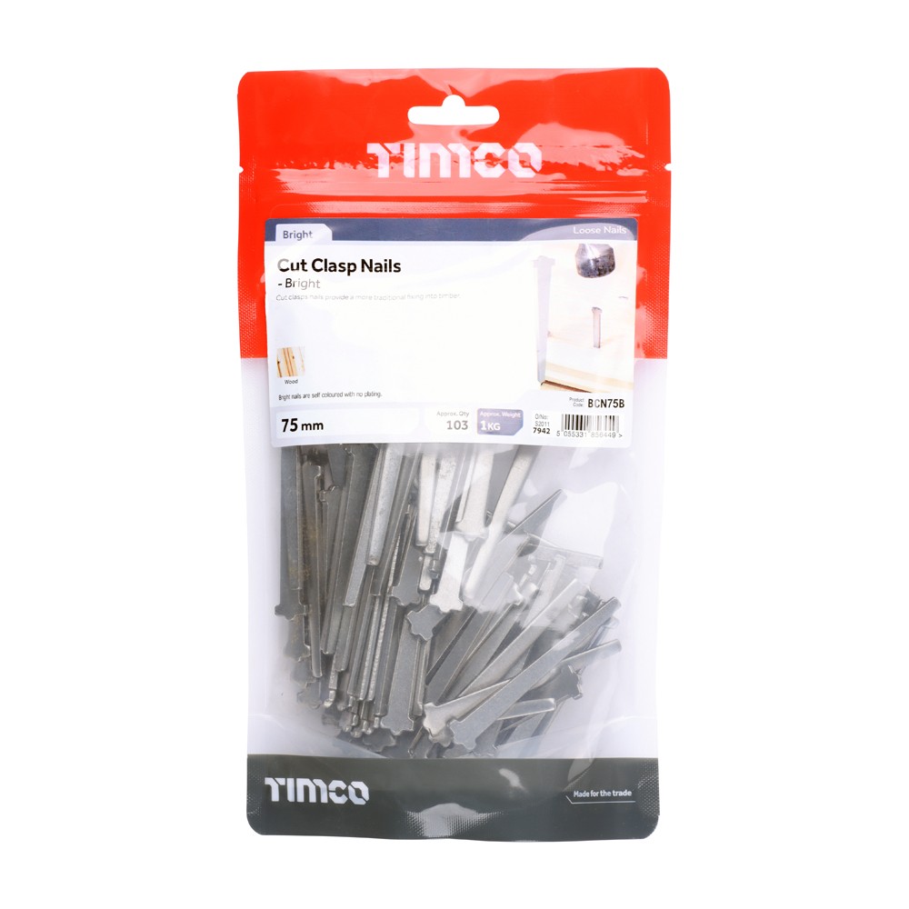 Timco Cut Clasp Nails - Bright (kg)