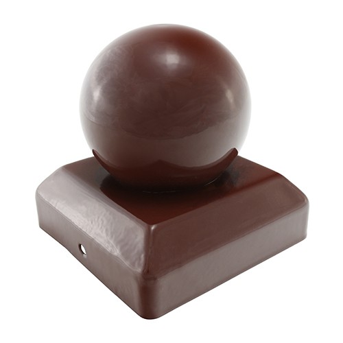 Timco Ball Fence Post Cap - Oxide Red