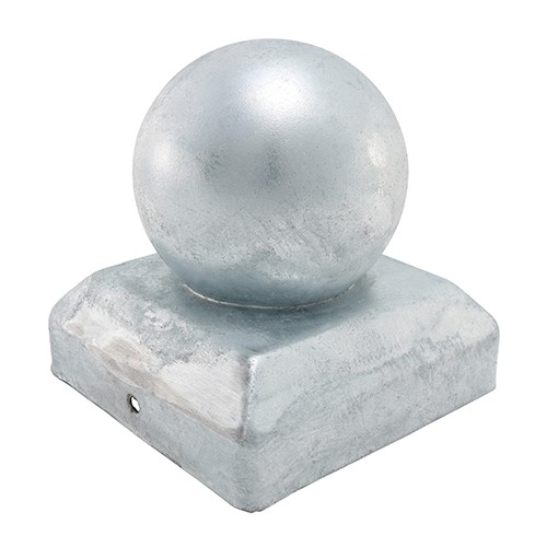 Timco Ball Fence Post Cap - Zinc