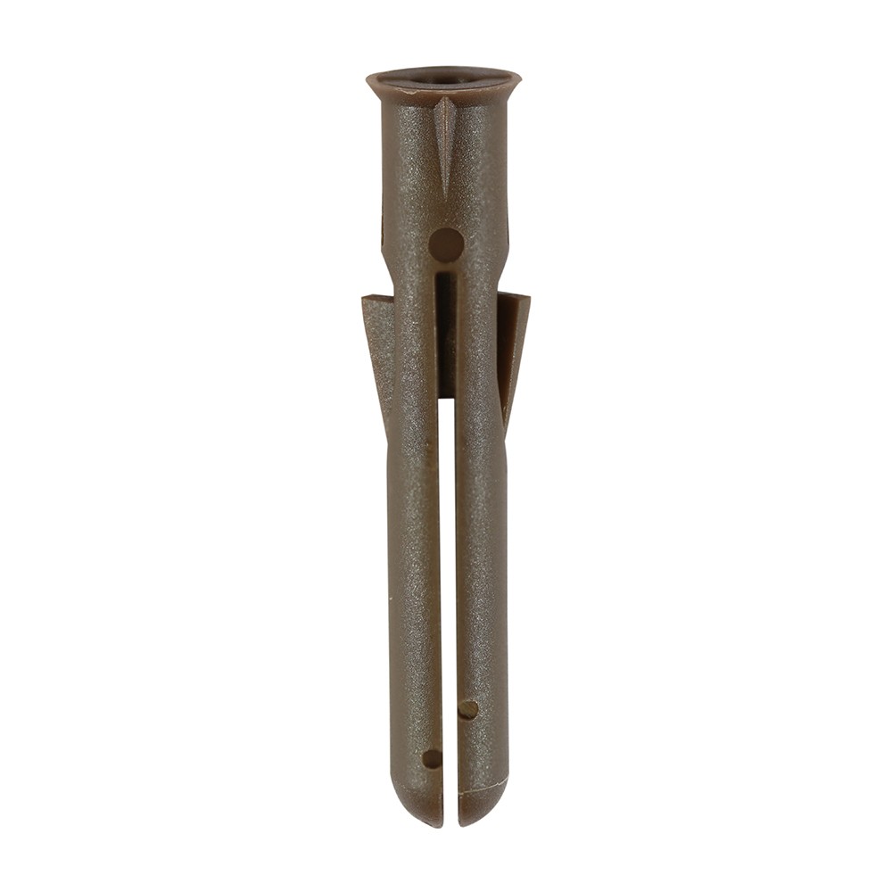 Timco Premium Plastic Plugs 42mm - Brown