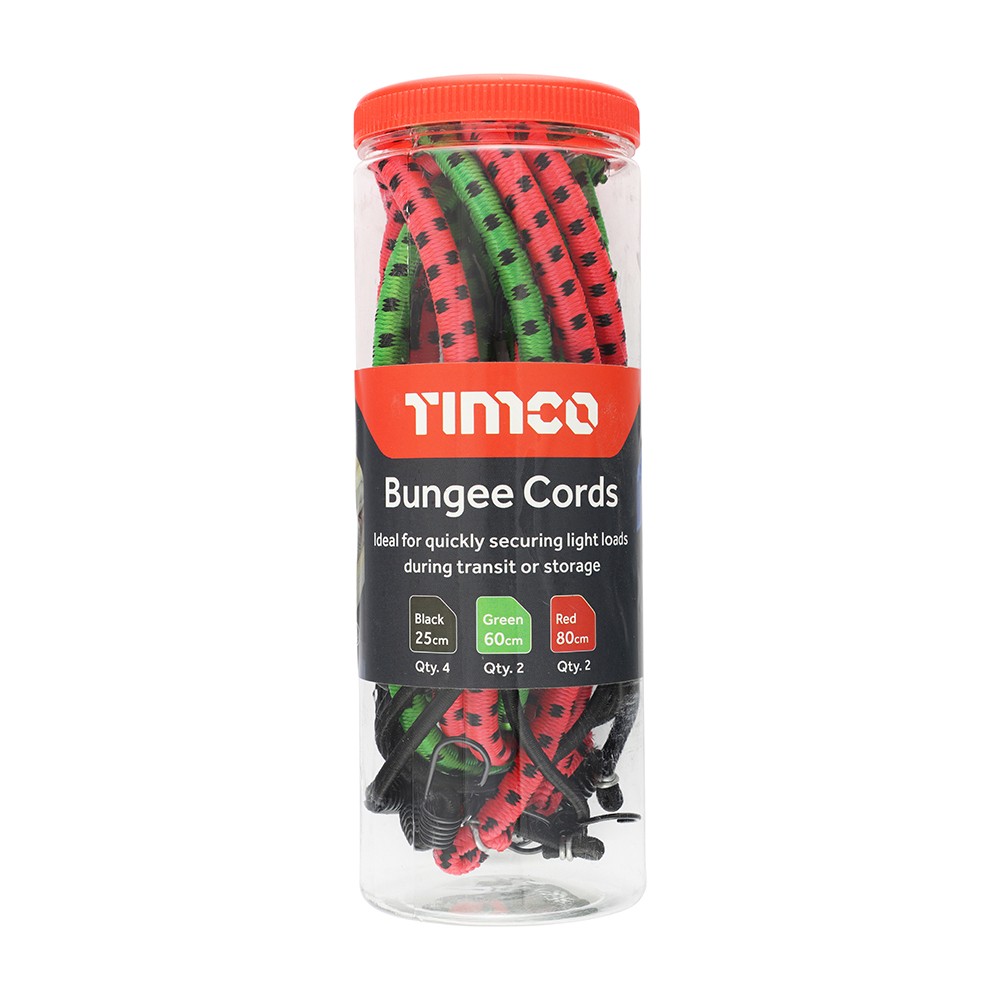Timco Bungee Cords - Mixed Pack