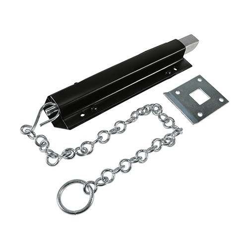Timco Spring Chain Bolt - Black
