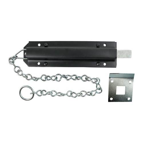 Timco Spring Chain Bolt - Black