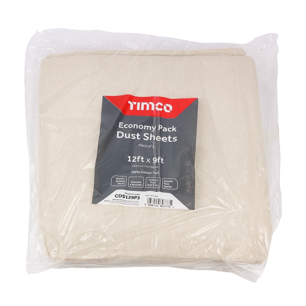 Timco Economy Dust Sheets 12ft x 9ft