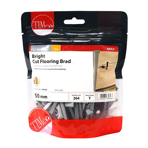 Timco Cut Flooring Brads - Bright (kg)