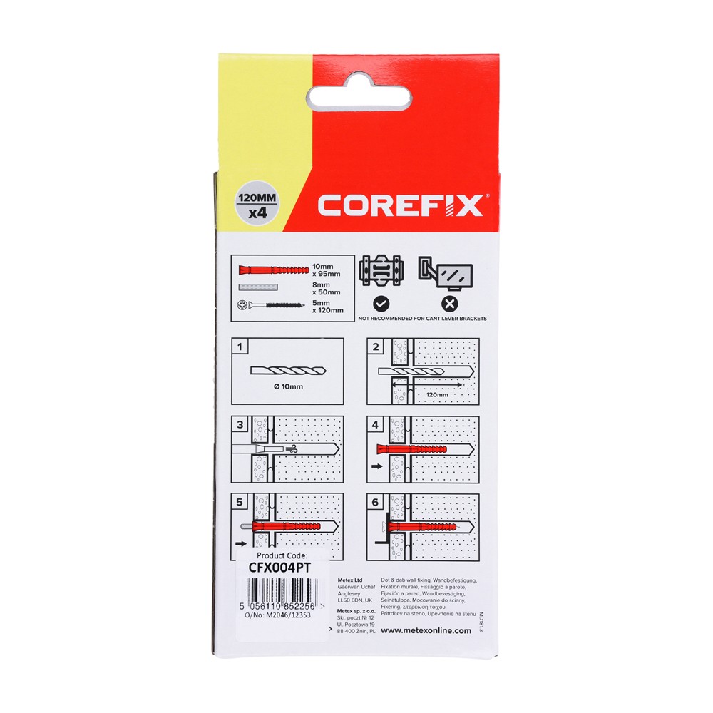 Timco Corefix Dot & Dab Wall Fixings