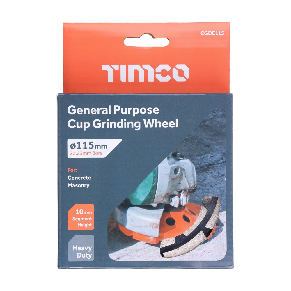 Timco General Purpose Cup Grinding Wheel 115 x 22.2mm