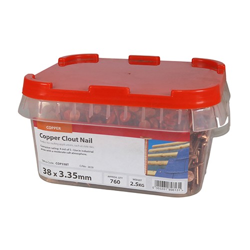 Timco Clout Nails Copper - 2.5kg