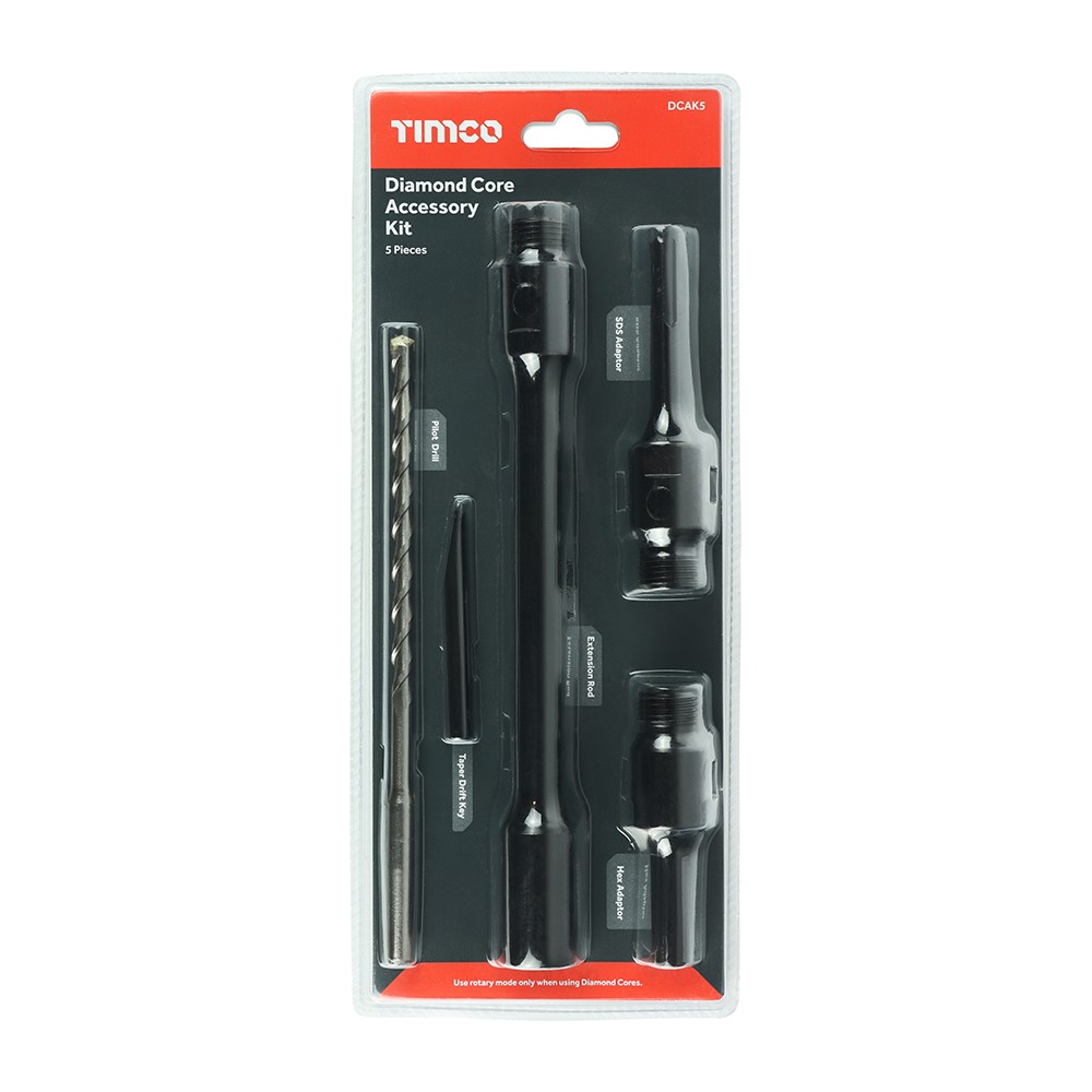 Timco Dry Diamond Core Accessory Kit 5pc