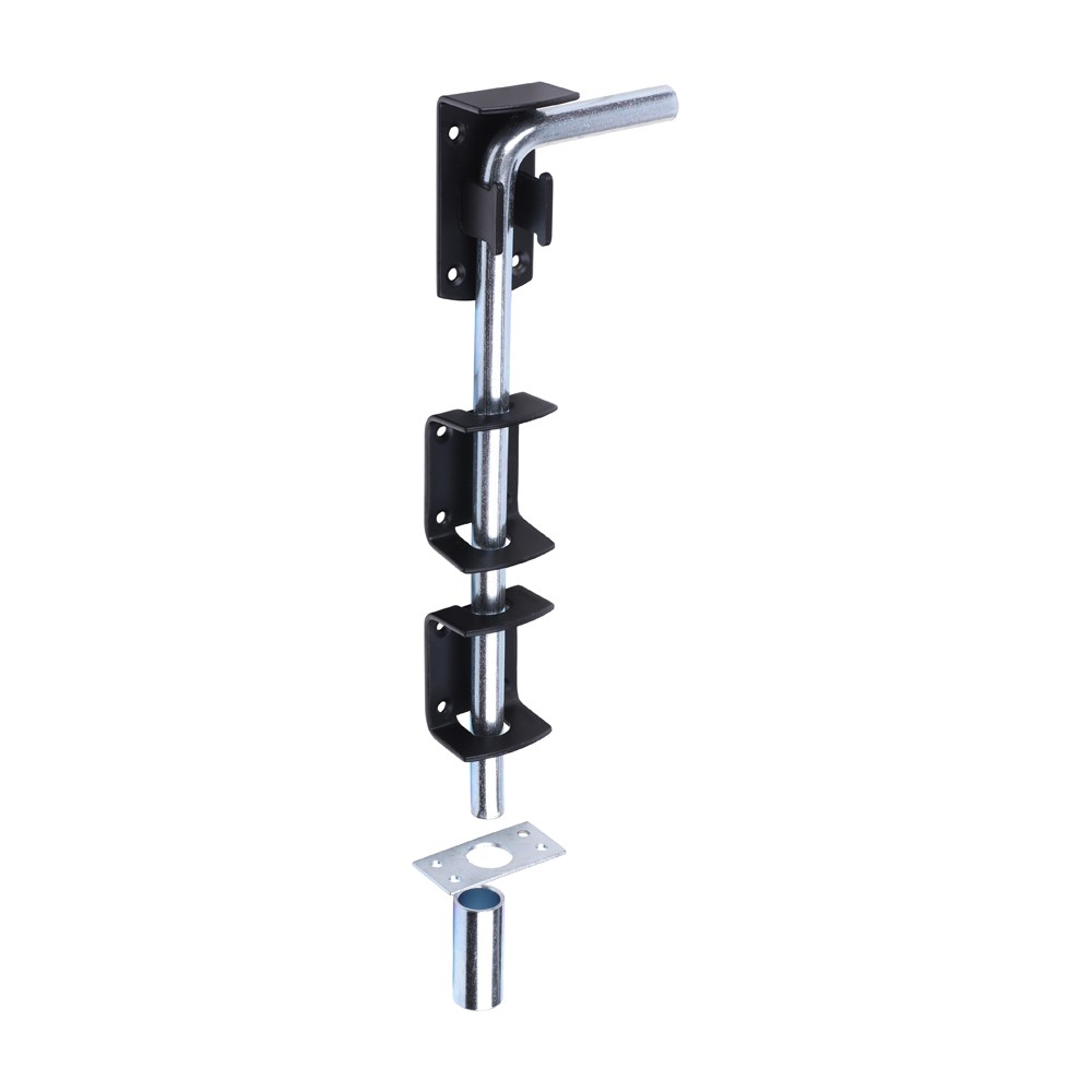 Timco Garage Drop Down Bolt - Black